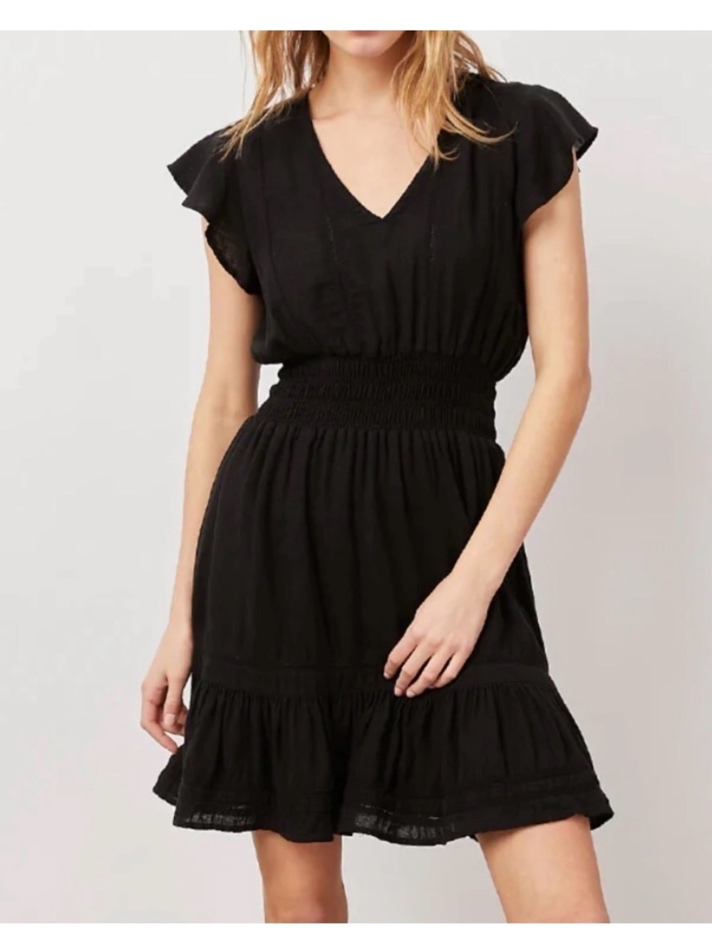 Rails Tara V neck Smocked Waist Dress - Picture 5 of 13
